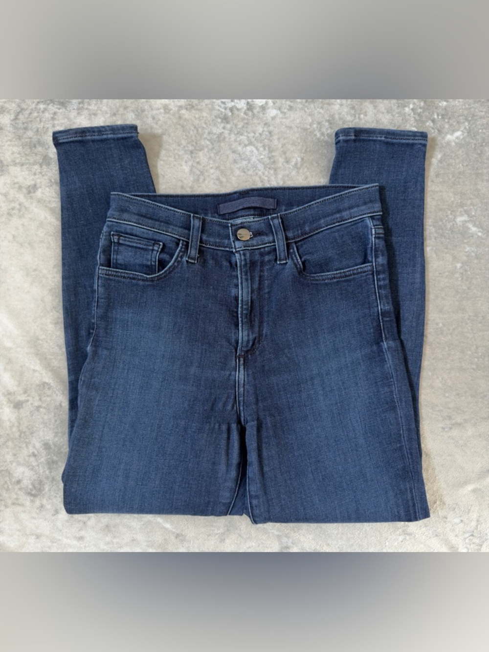 Joe’s Jeans The Charlie High Rise Skinny Ankle Dark Wash Stretch Denim Size 25